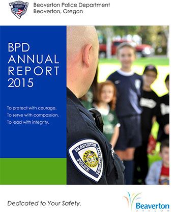 Cover of 2015 BPD Annual Report